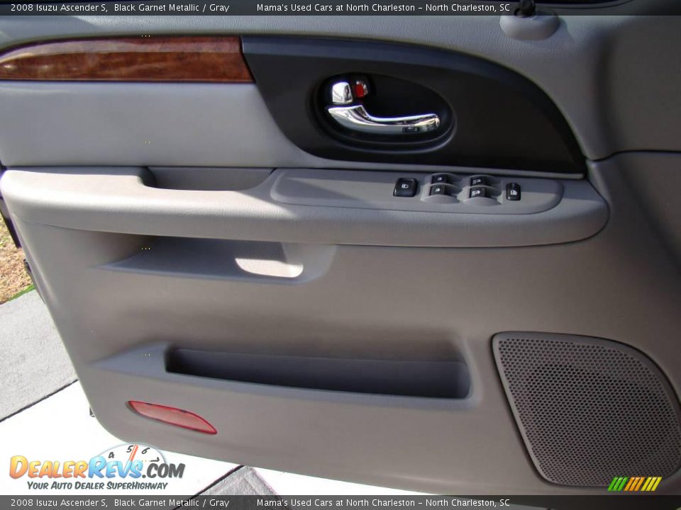 2008 Isuzu Ascender S Black Garnet Metallic / Gray Photo #23