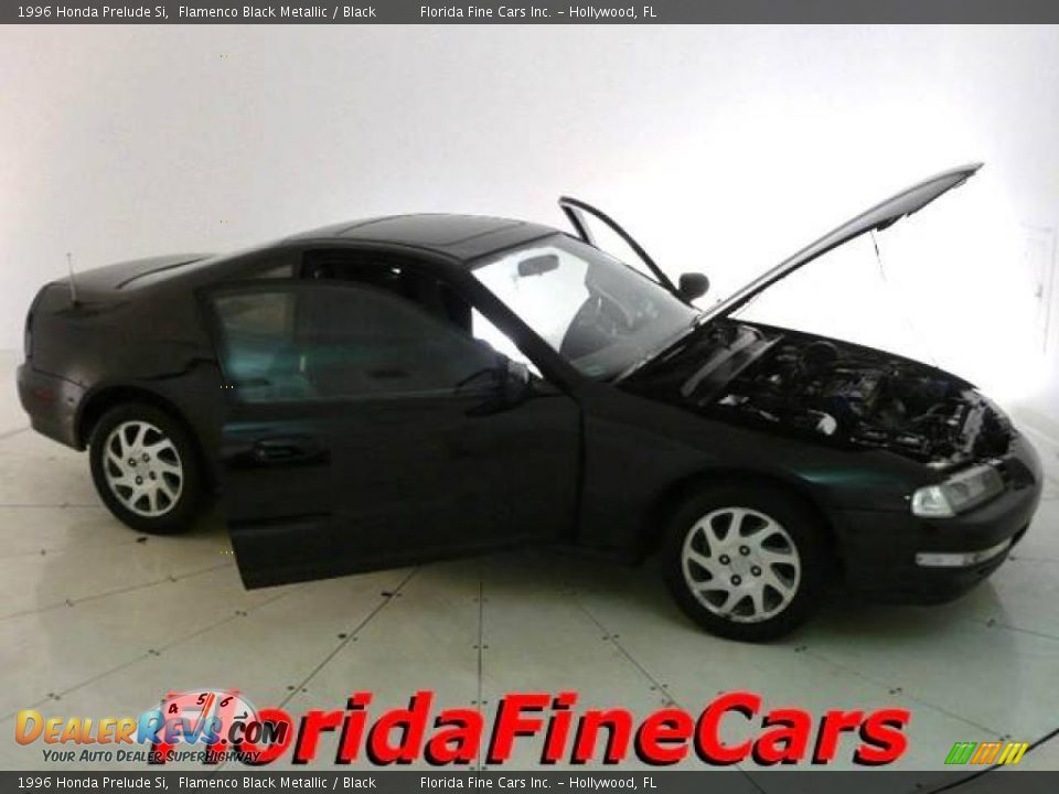 1996 Honda Prelude Si Flamenco Black Metallic / Black Photo #7