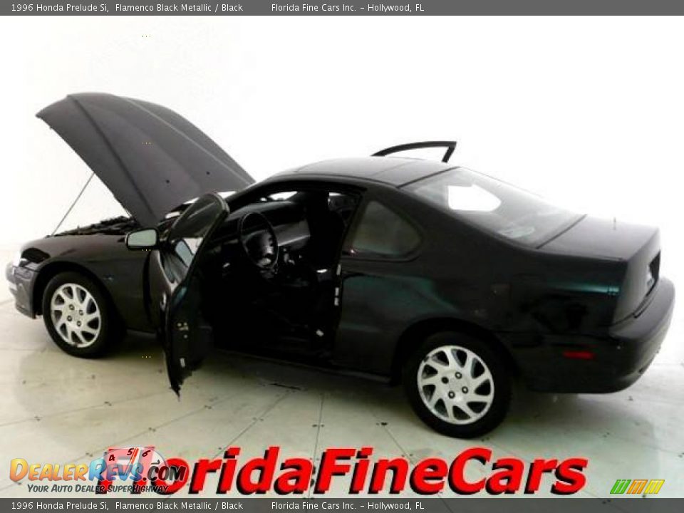 1996 Honda Prelude Si Flamenco Black Metallic / Black Photo #8