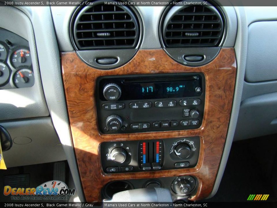 2008 Isuzu Ascender S Black Garnet Metallic / Gray Photo #25