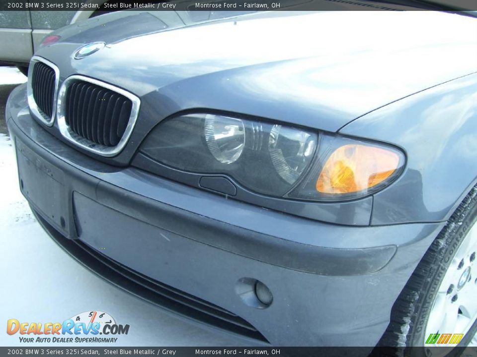 2002 BMW 3 Series 325i Sedan Steel Blue Metallic / Grey Photo #4