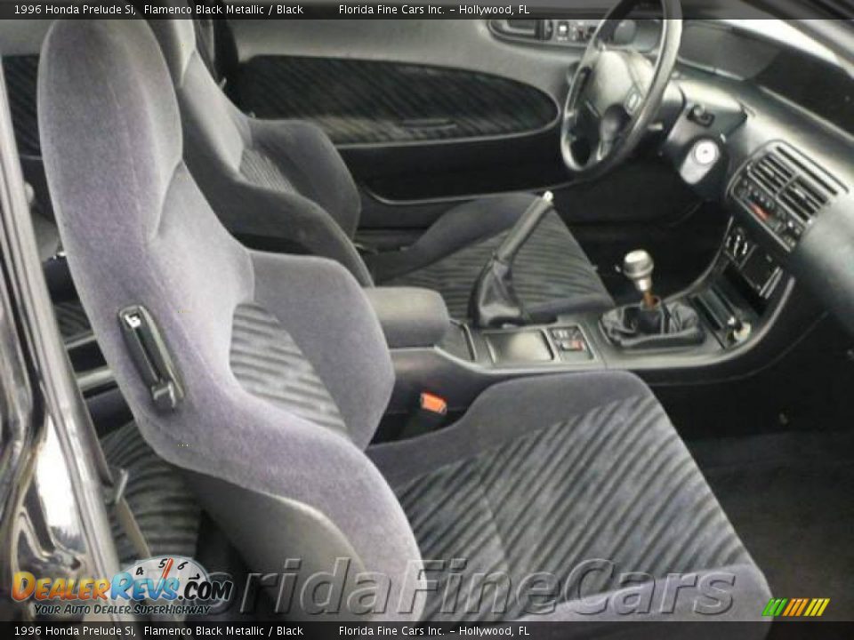 1996 Honda Prelude Si Flamenco Black Metallic / Black Photo #12