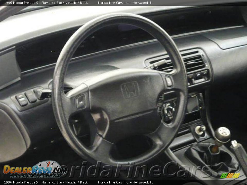 1996 Honda Prelude Si Flamenco Black Metallic / Black Photo #15