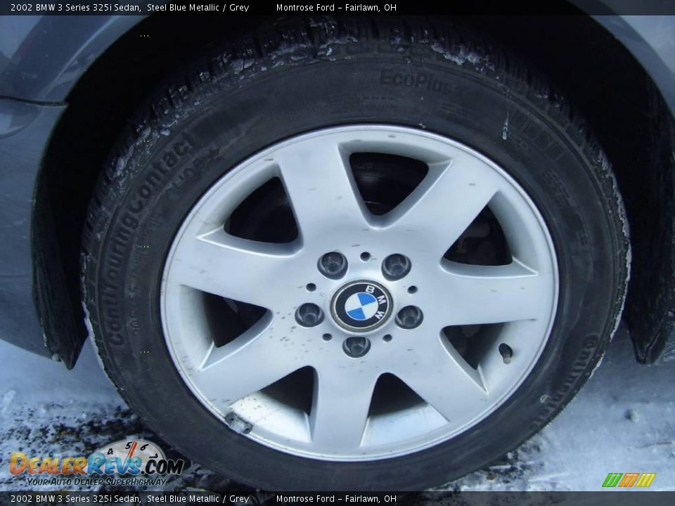2002 BMW 3 Series 325i Sedan Steel Blue Metallic / Grey Photo #11