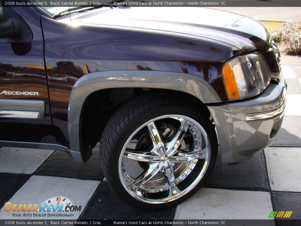 2008 Isuzu Ascender S Black Garnet Metallic / Gray Photo #34