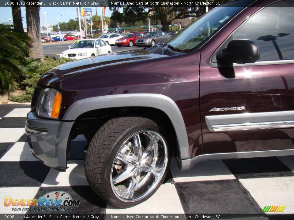 2008 Isuzu Ascender S Black Garnet Metallic / Gray Photo #35