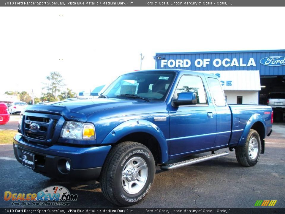 2010 Ford Ranger Sport SuperCab Vista Blue Metallic / Medium Dark Flint Photo #1