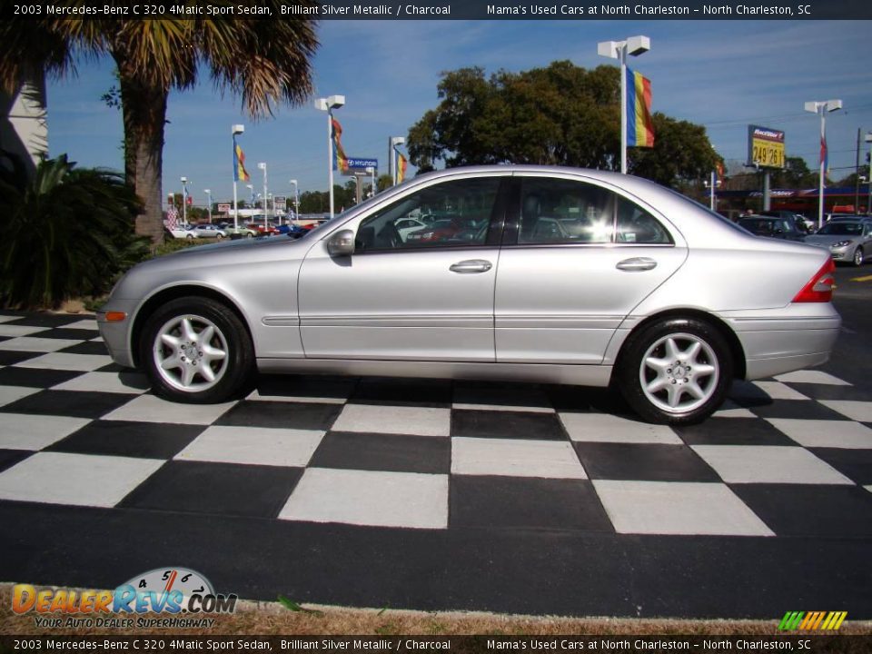 2003 Mercedes-Benz C 320 4Matic Sport Sedan Brilliant Silver Metallic / Charcoal Photo #2