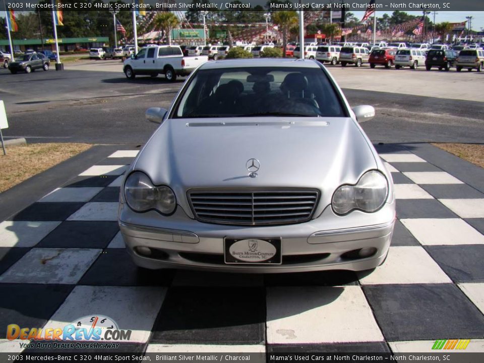 2003 Mercedes-Benz C 320 4Matic Sport Sedan Brilliant Silver Metallic / Charcoal Photo #4