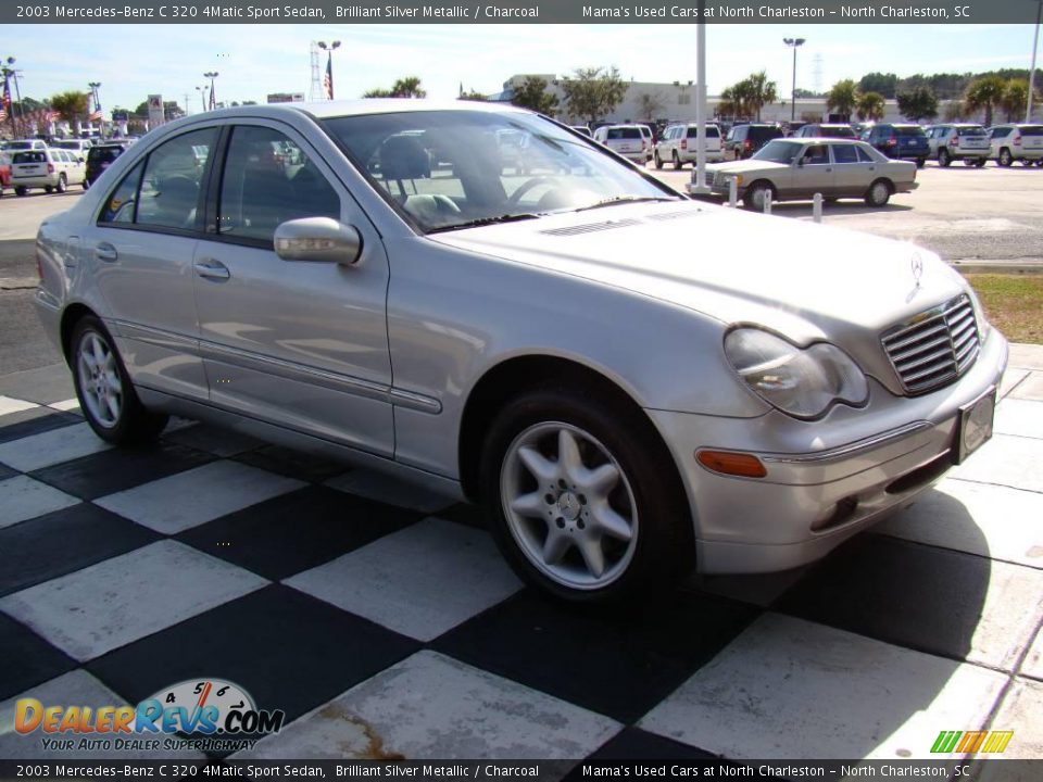 2003 Mercedes-Benz C 320 4Matic Sport Sedan Brilliant Silver Metallic / Charcoal Photo #5
