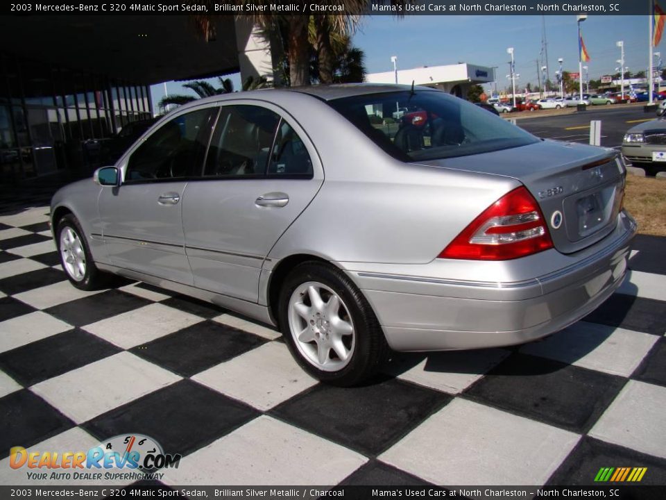 2003 Mercedes-Benz C 320 4Matic Sport Sedan Brilliant Silver Metallic / Charcoal Photo #9
