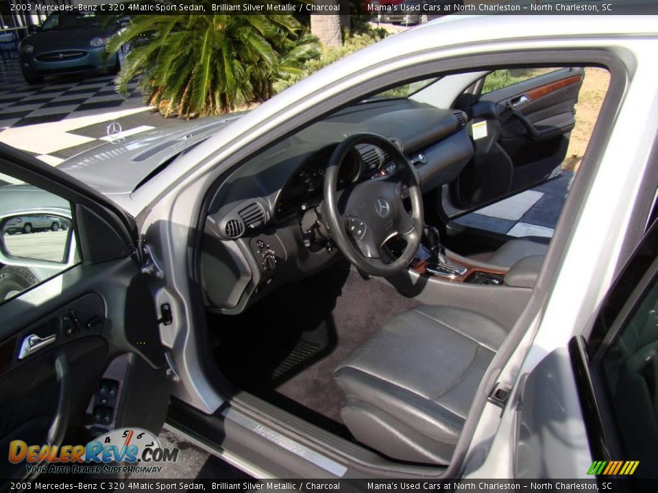 2003 Mercedes-Benz C 320 4Matic Sport Sedan Brilliant Silver Metallic / Charcoal Photo #10