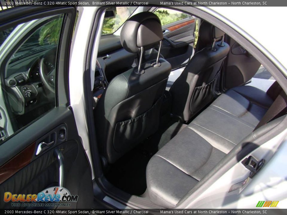2003 Mercedes-Benz C 320 4Matic Sport Sedan Brilliant Silver Metallic / Charcoal Photo #12