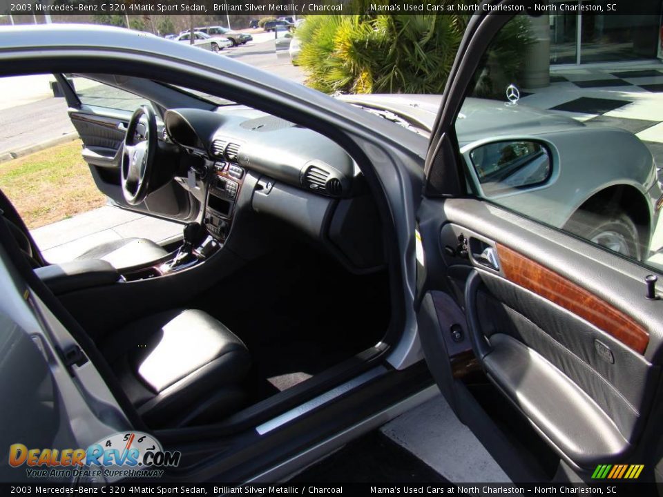 2003 Mercedes-Benz C 320 4Matic Sport Sedan Brilliant Silver Metallic / Charcoal Photo #14
