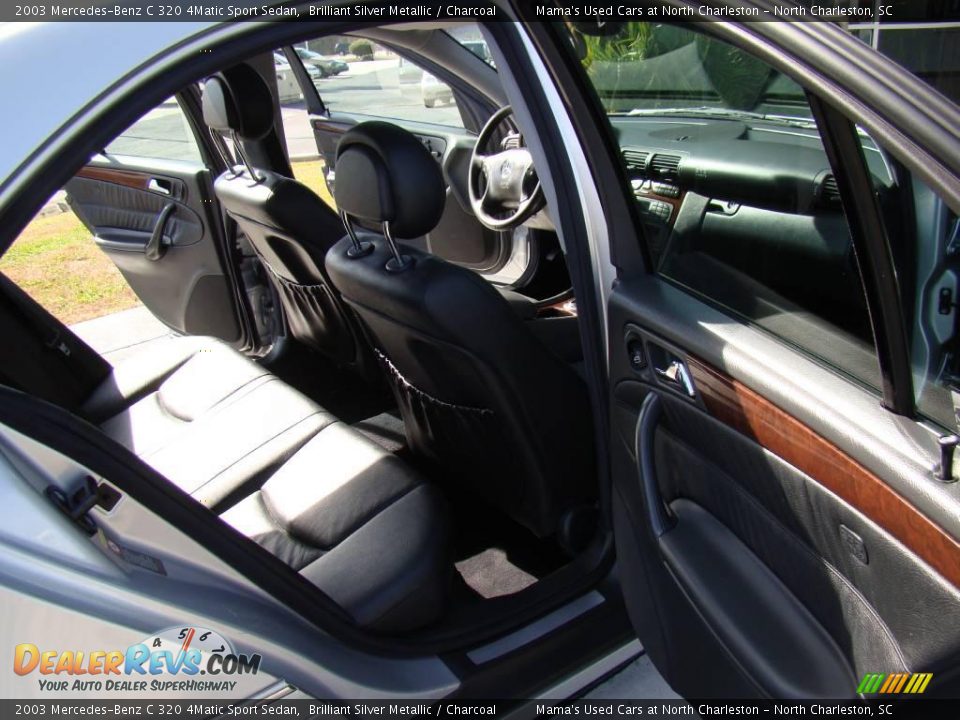 2003 Mercedes-Benz C 320 4Matic Sport Sedan Brilliant Silver Metallic / Charcoal Photo #15