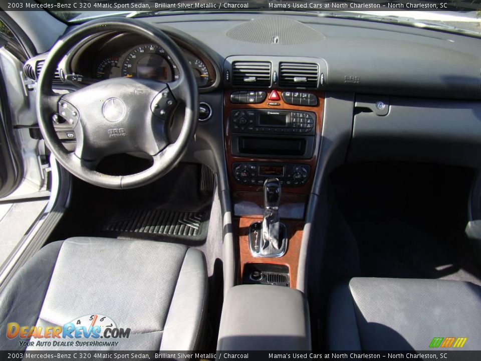 2003 Mercedes-Benz C 320 4Matic Sport Sedan Brilliant Silver Metallic / Charcoal Photo #16
