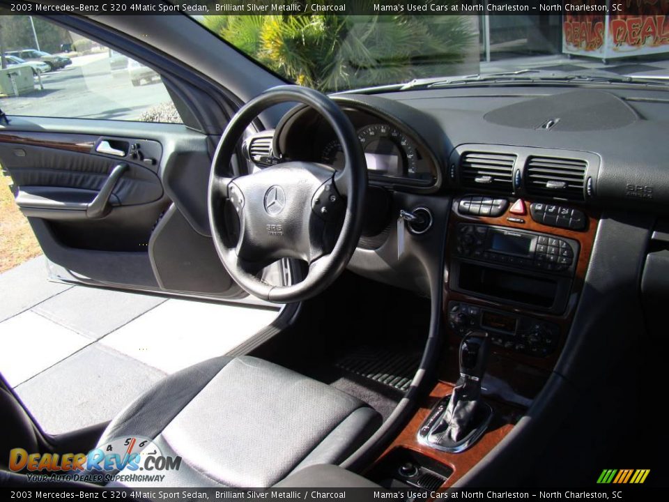 2003 Mercedes-Benz C 320 4Matic Sport Sedan Brilliant Silver Metallic / Charcoal Photo #17