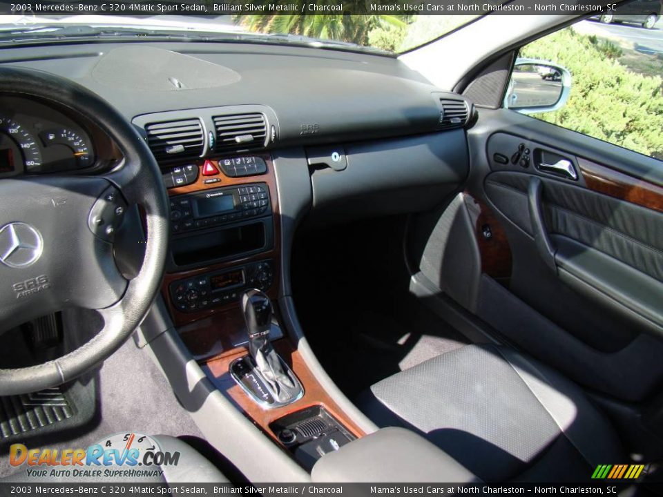 2003 Mercedes-Benz C 320 4Matic Sport Sedan Brilliant Silver Metallic / Charcoal Photo #18