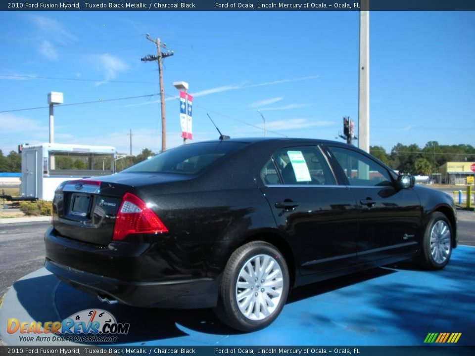 2010 Ford Fusion Hybrid Tuxedo Black Metallic / Charcoal Black Photo #3