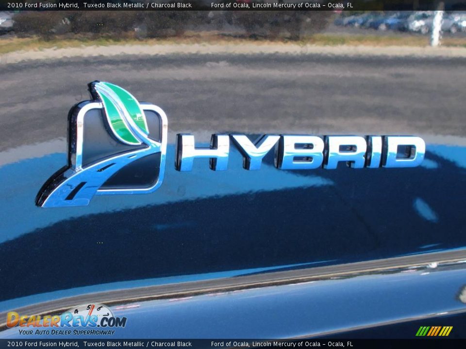 2010 Ford Fusion Hybrid Tuxedo Black Metallic / Charcoal Black Photo #4