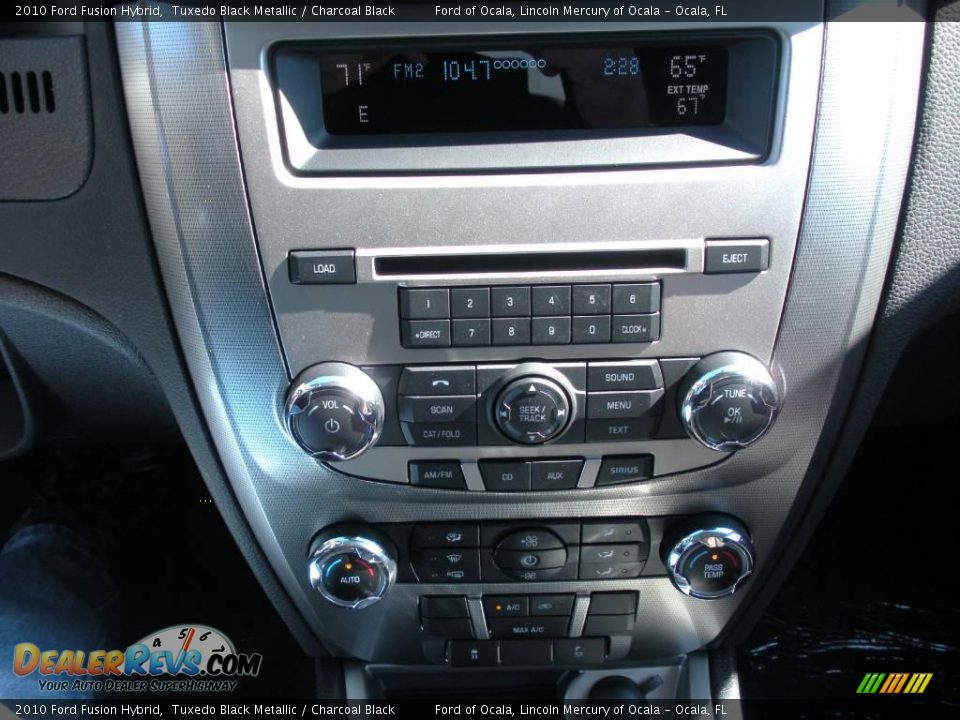 2010 Ford Fusion Hybrid Tuxedo Black Metallic / Charcoal Black Photo #8