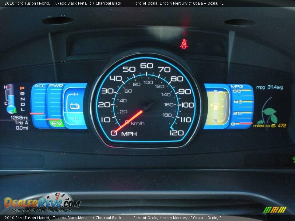 2010 Ford Fusion Hybrid Tuxedo Black Metallic / Charcoal Black Photo #9