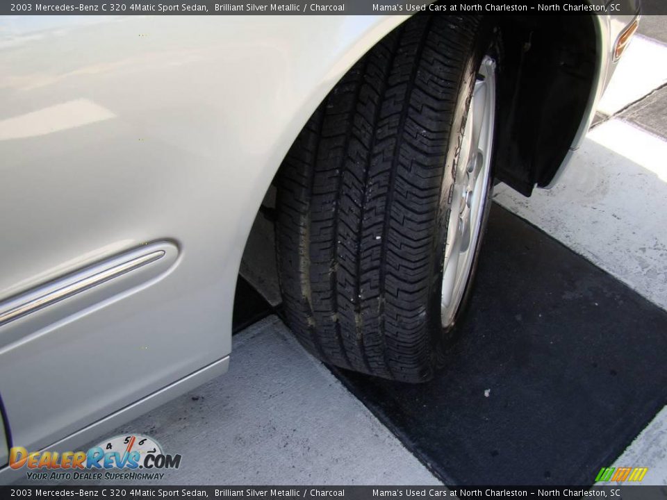 2003 Mercedes-Benz C 320 4Matic Sport Sedan Brilliant Silver Metallic / Charcoal Photo #26