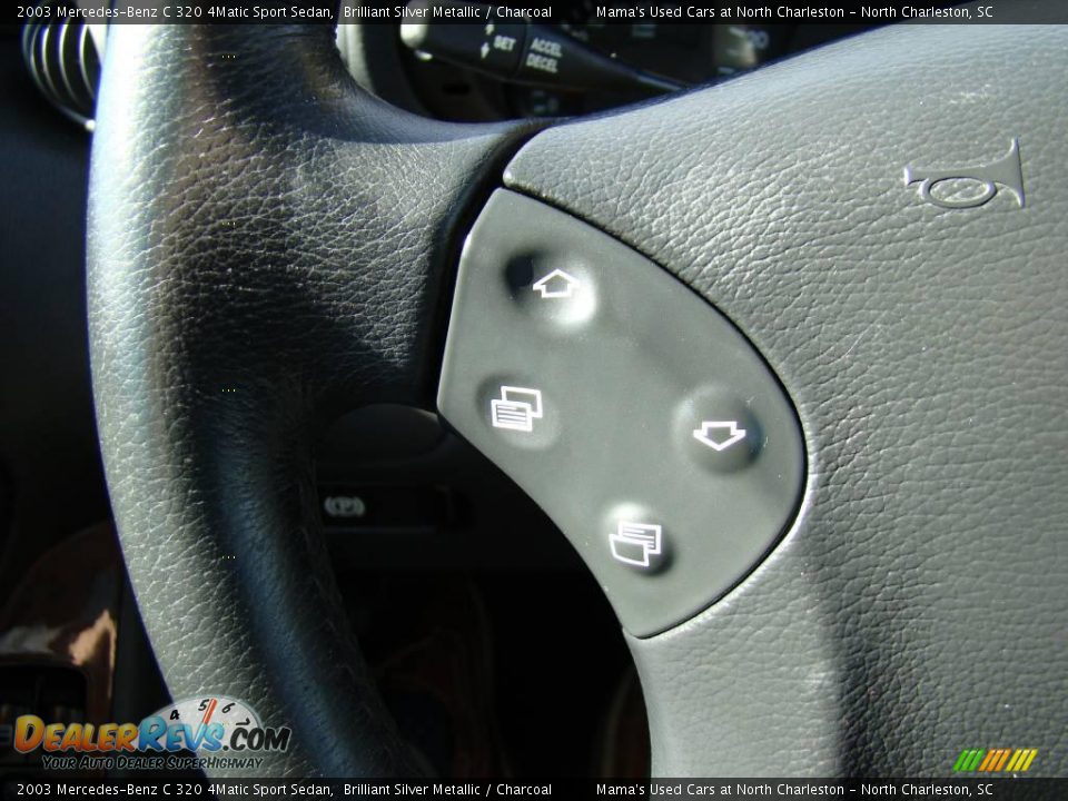 2003 Mercedes-Benz C 320 4Matic Sport Sedan Brilliant Silver Metallic / Charcoal Photo #30