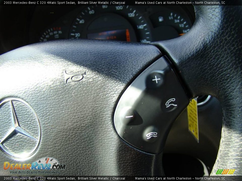 2003 Mercedes-Benz C 320 4Matic Sport Sedan Brilliant Silver Metallic / Charcoal Photo #31