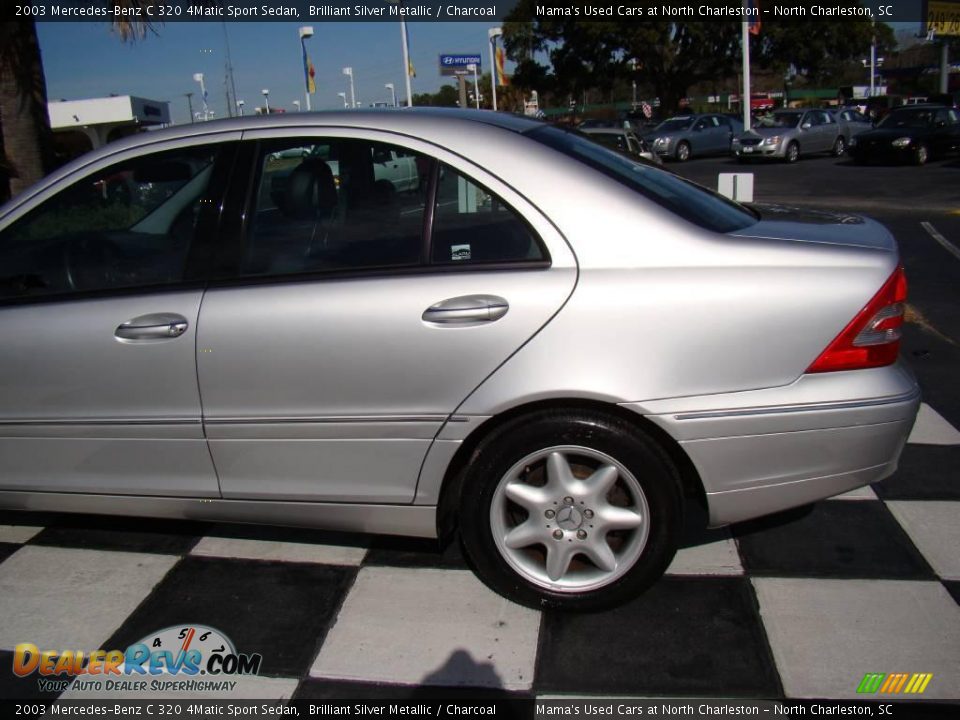 2003 Mercedes-Benz C 320 4Matic Sport Sedan Brilliant Silver Metallic / Charcoal Photo #34