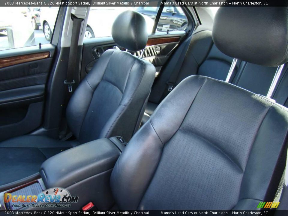 2003 Mercedes-Benz C 320 4Matic Sport Sedan Brilliant Silver Metallic / Charcoal Photo #36