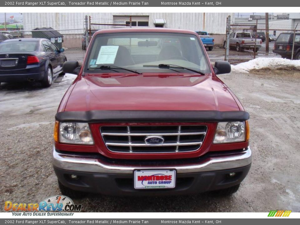 2002 Ford Ranger XLT SuperCab Toreador Red Metallic / Medium Prairie Tan Photo #9