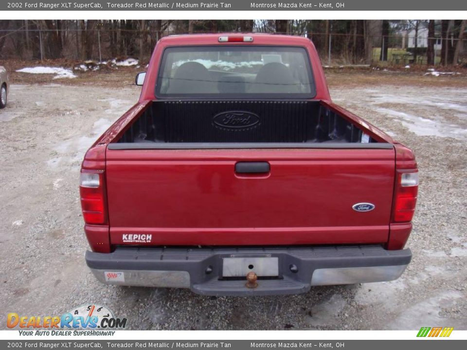 2002 Ford Ranger XLT SuperCab Toreador Red Metallic / Medium Prairie Tan Photo #10