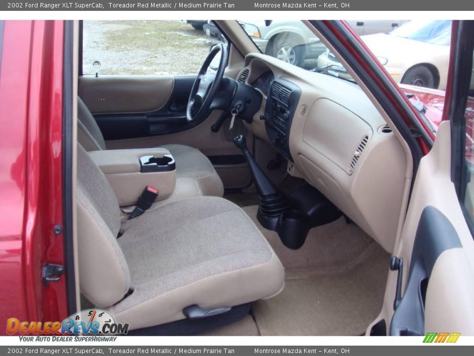 2002 Ford Ranger XLT SuperCab Toreador Red Metallic / Medium Prairie Tan Photo #12