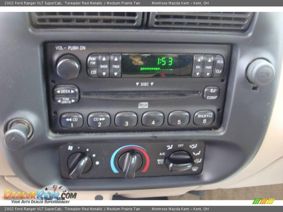 2002 Ford Ranger XLT SuperCab Toreador Red Metallic / Medium Prairie Tan Photo #13