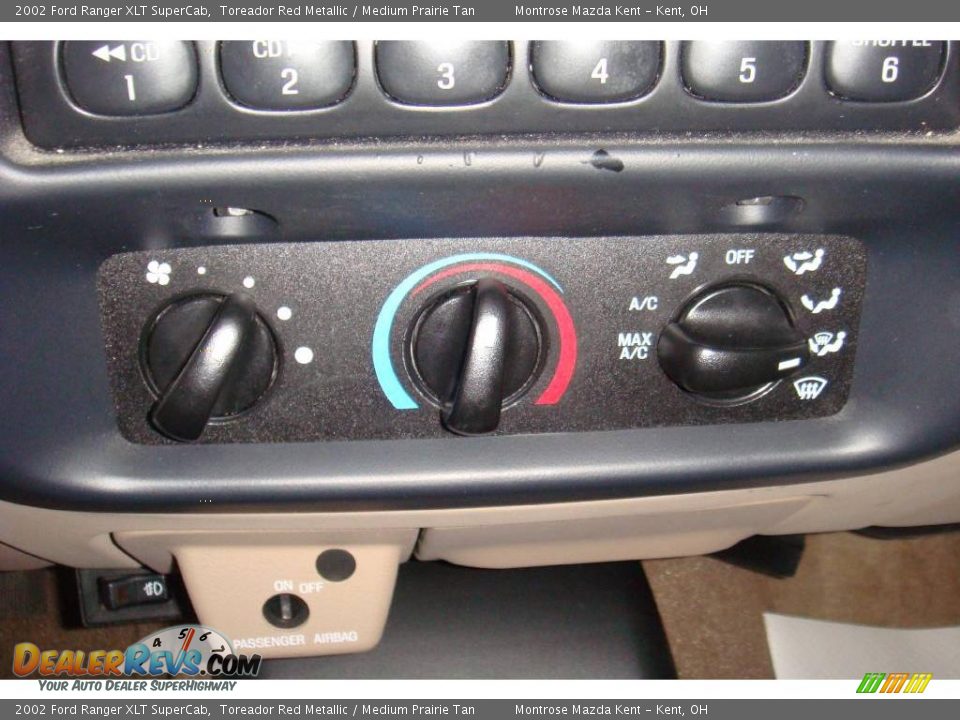 2002 Ford Ranger XLT SuperCab Toreador Red Metallic / Medium Prairie Tan Photo #14