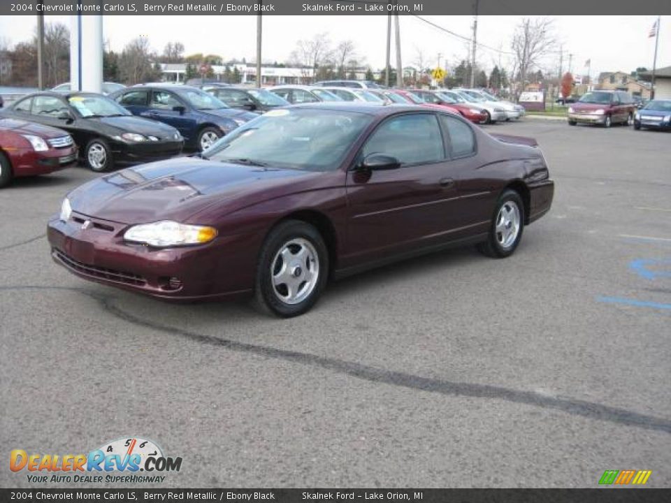 2004 Chevrolet Monte Carlo LS Berry Red Metallic / Ebony Black Photo #3