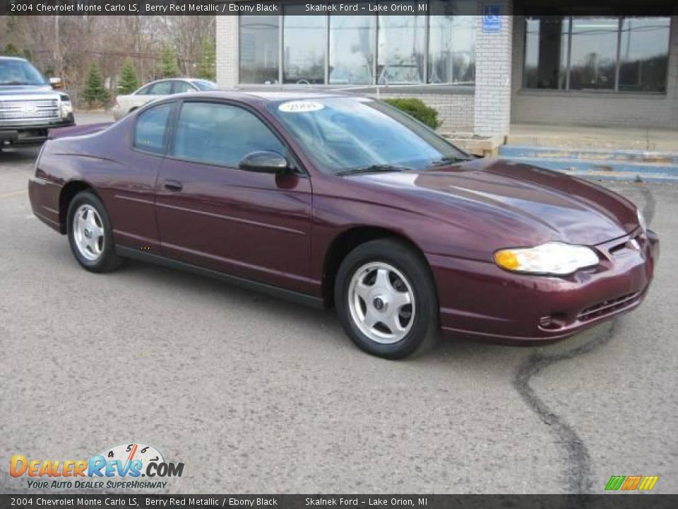 2004 Chevrolet Monte Carlo LS Berry Red Metallic / Ebony Black Photo #7