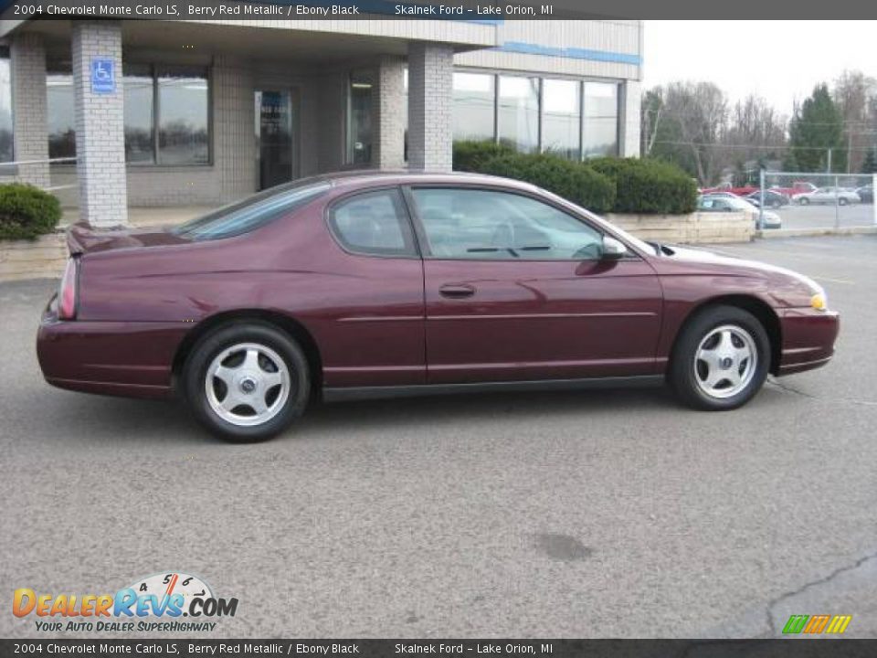 2004 Chevrolet Monte Carlo LS Berry Red Metallic / Ebony Black Photo #12