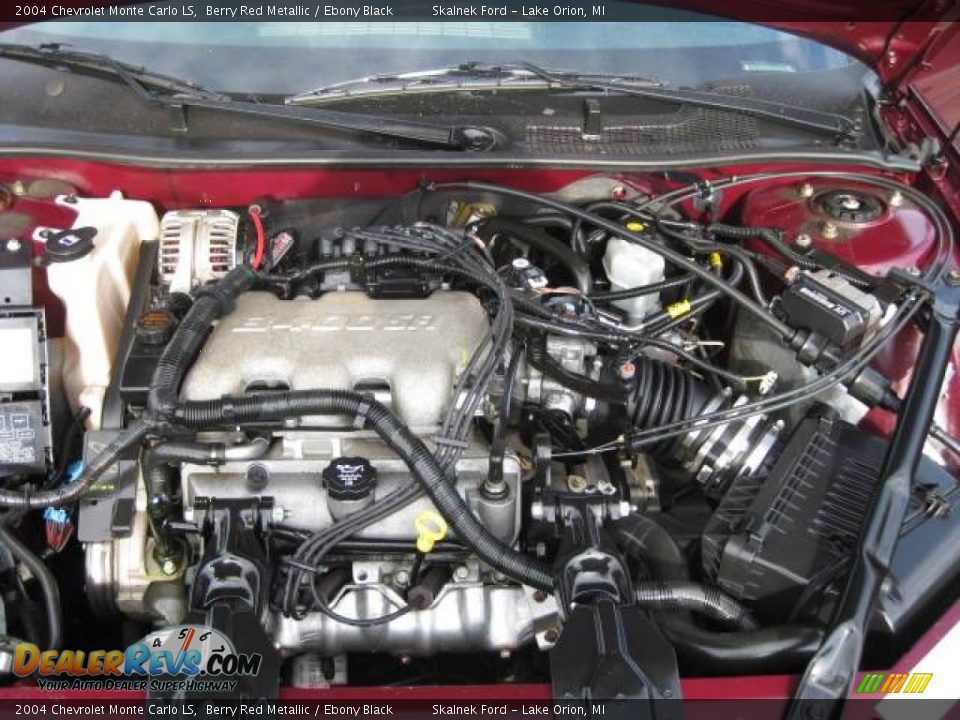 2004 Chevrolet Monte Carlo LS Berry Red Metallic / Ebony Black Photo #25