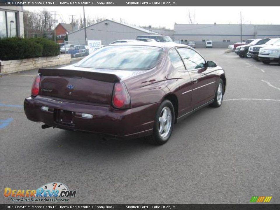 2004 Chevrolet Monte Carlo LS Berry Red Metallic / Ebony Black Photo #26