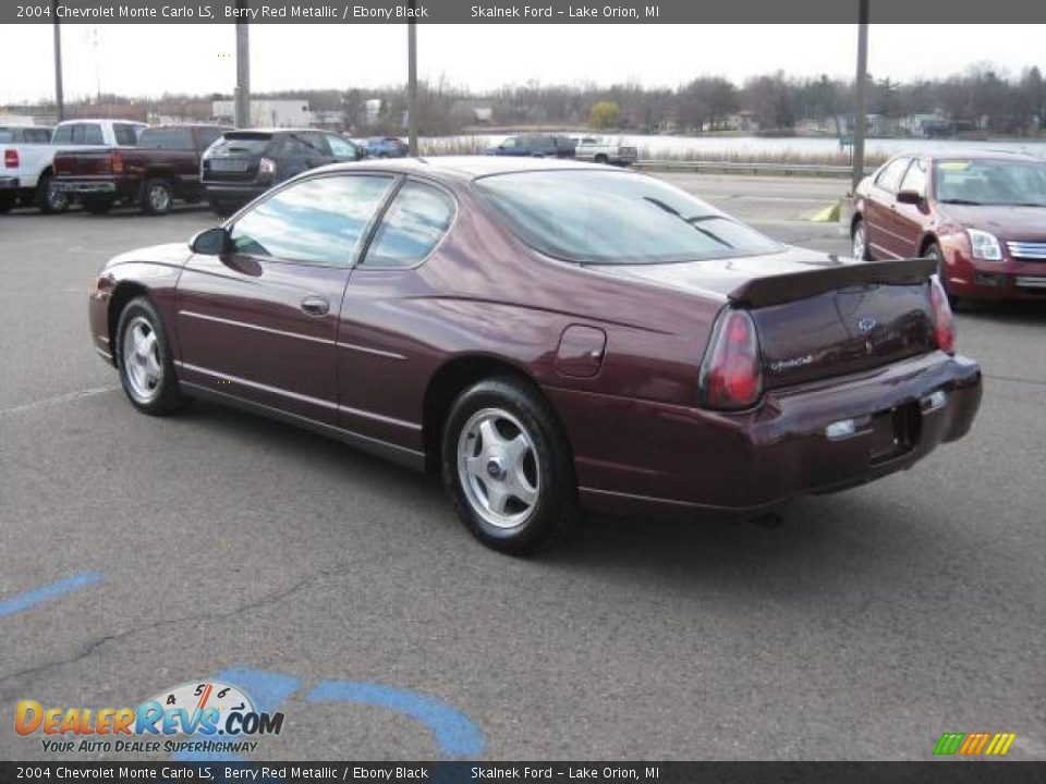 2004 Chevrolet Monte Carlo LS Berry Red Metallic / Ebony Black Photo #29