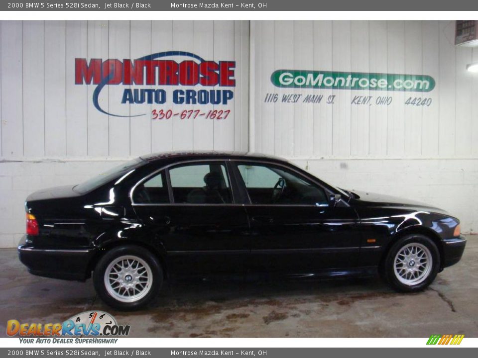2000 BMW 5 Series 528i Sedan Jet Black / Black Photo #1