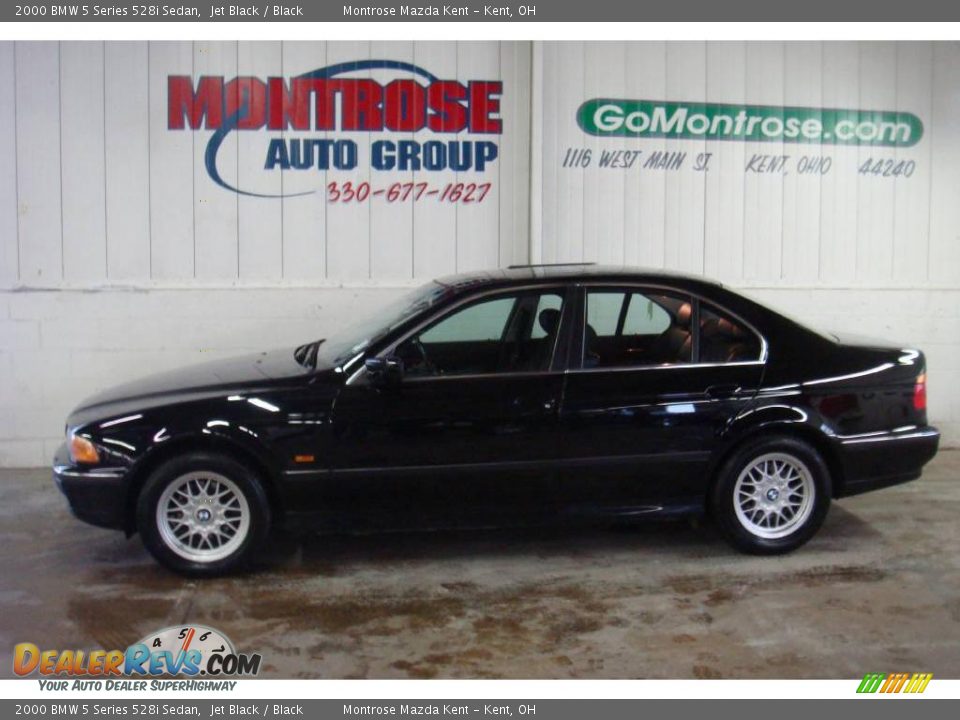 2000 BMW 5 Series 528i Sedan Jet Black / Black Photo #2