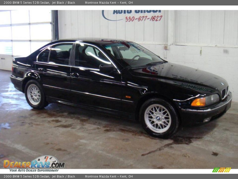 2000 BMW 5 Series 528i Sedan Jet Black / Black Photo #3