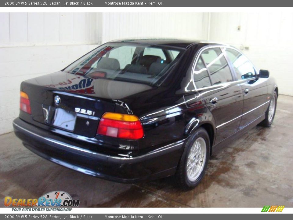 2000 BMW 5 Series 528i Sedan Jet Black / Black Photo #5