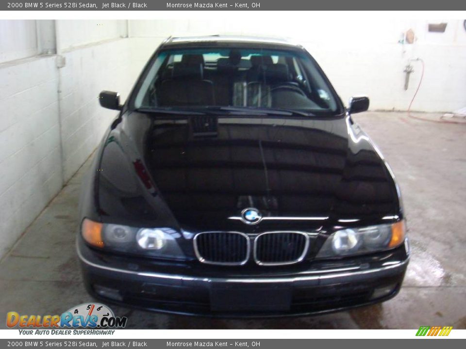 2000 BMW 5 Series 528i Sedan Jet Black / Black Photo #7