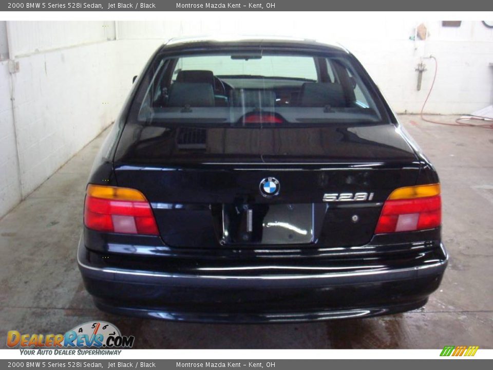 2000 BMW 5 Series 528i Sedan Jet Black / Black Photo #8