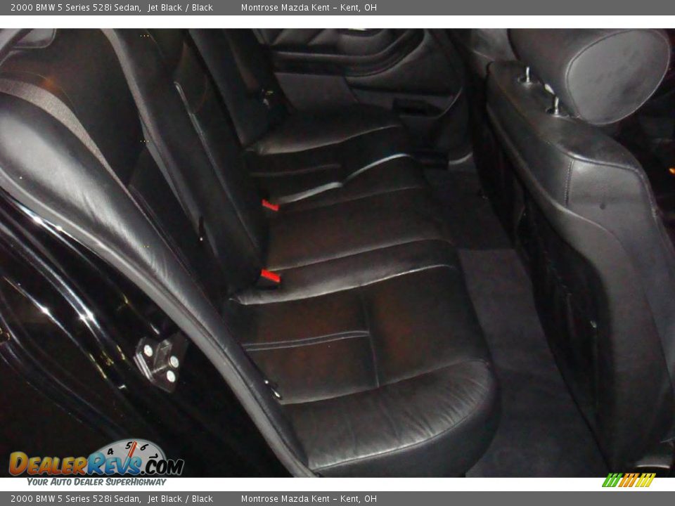 2000 BMW 5 Series 528i Sedan Jet Black / Black Photo #11