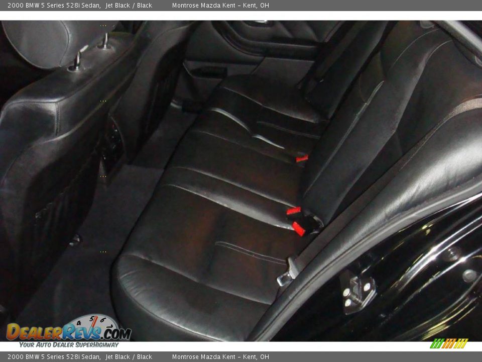 2000 BMW 5 Series 528i Sedan Jet Black / Black Photo #12